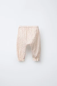 FLORAL TEXTURED JOGGING PANTS