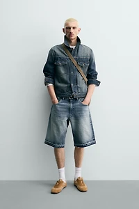 RELAXED FIT DENIM SHORTS
