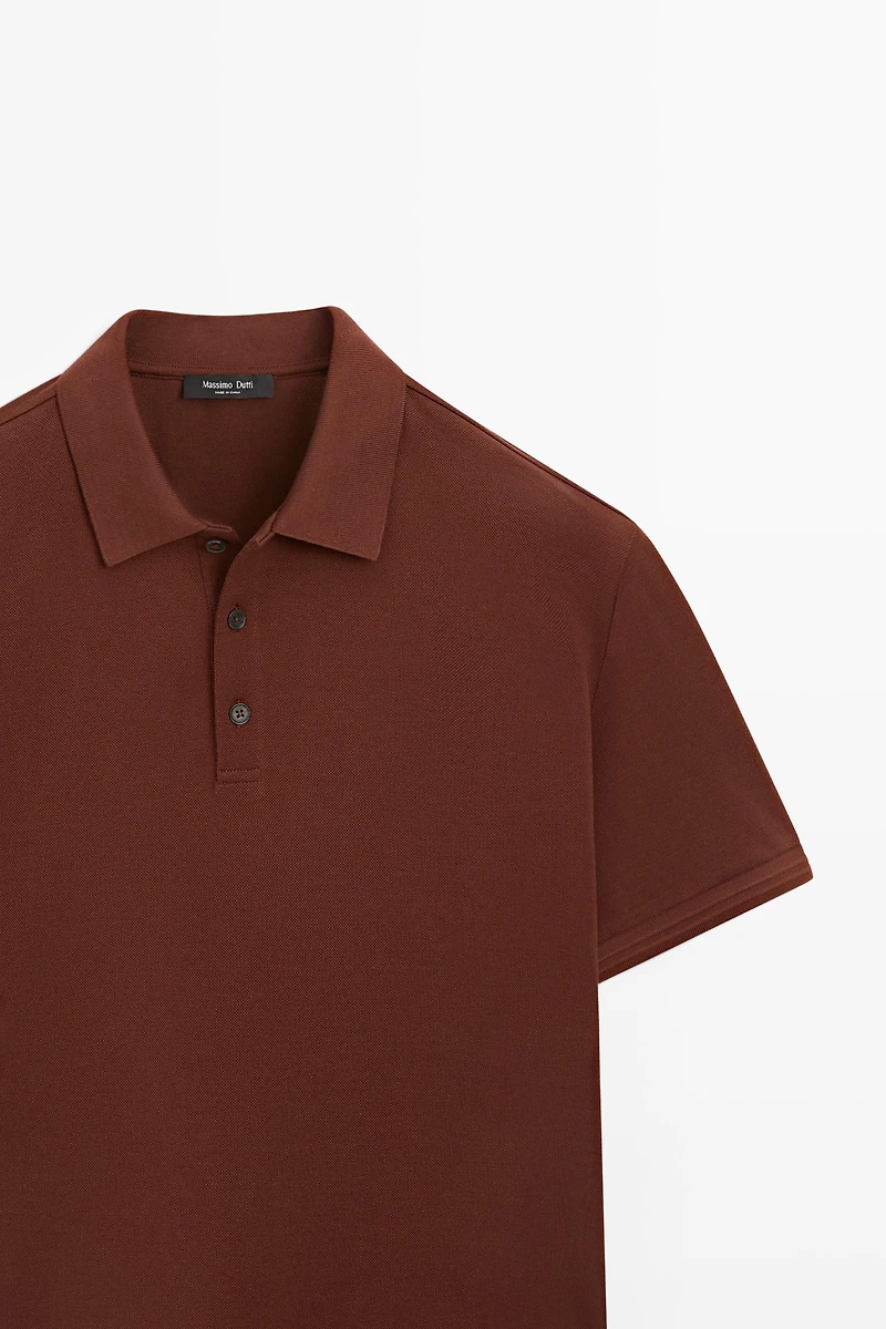 100% cotton short sleeve polo shirt