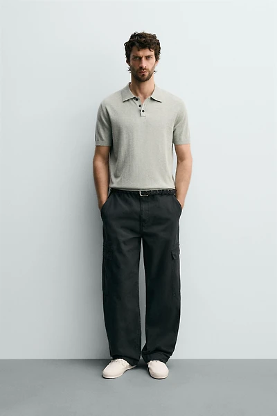 REGULAR FIT TEXTURED KNIT POLO