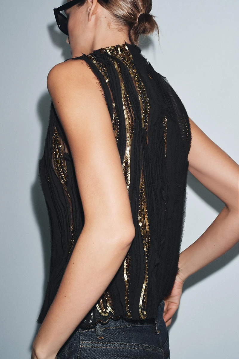 ZW COLLECTION LIMITED EDITION SEQUIN TOP