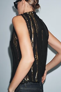 ZW COLLECTION LIMITED EDITION SEQUIN TOP