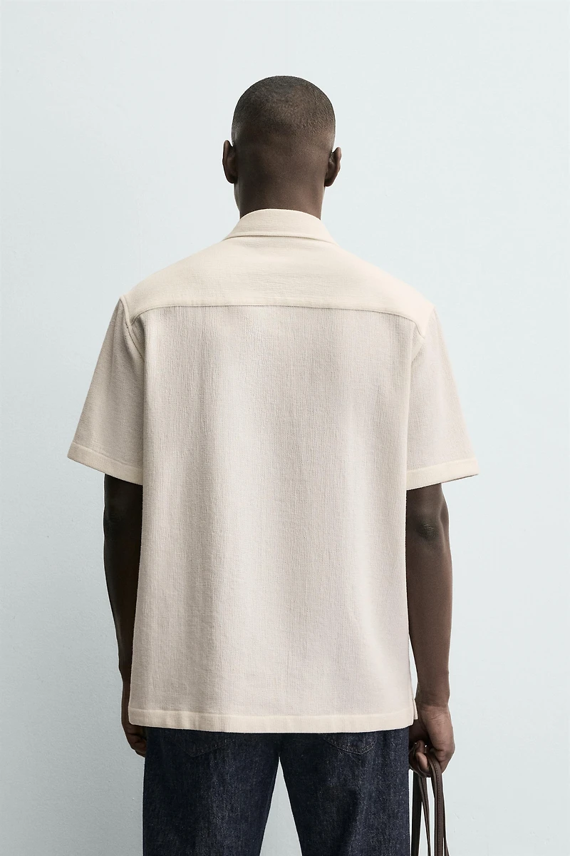 REGULAR FIT TEXTURED SHIRT