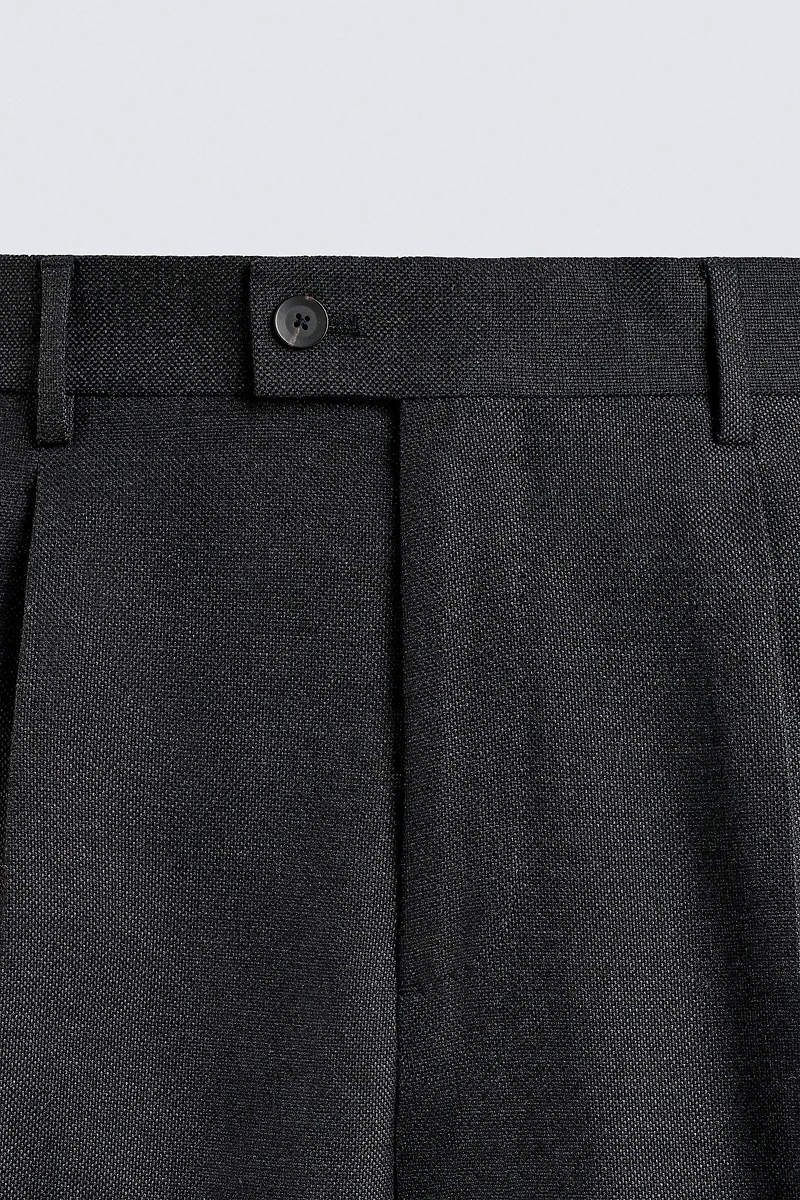 PLEATED REGULAR FIT PANTS