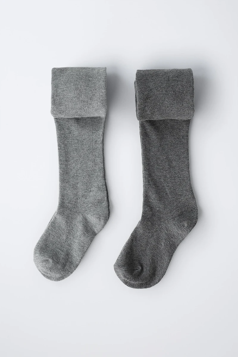 TWO-PACK OF PLAIN TIGHTS