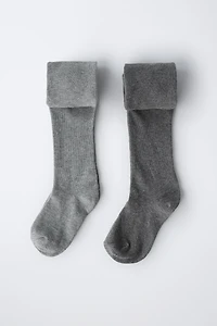 TWO-PACK OF PLAIN TIGHTS