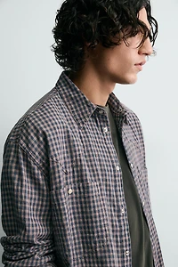 PLAID WESTERN SHIRT
