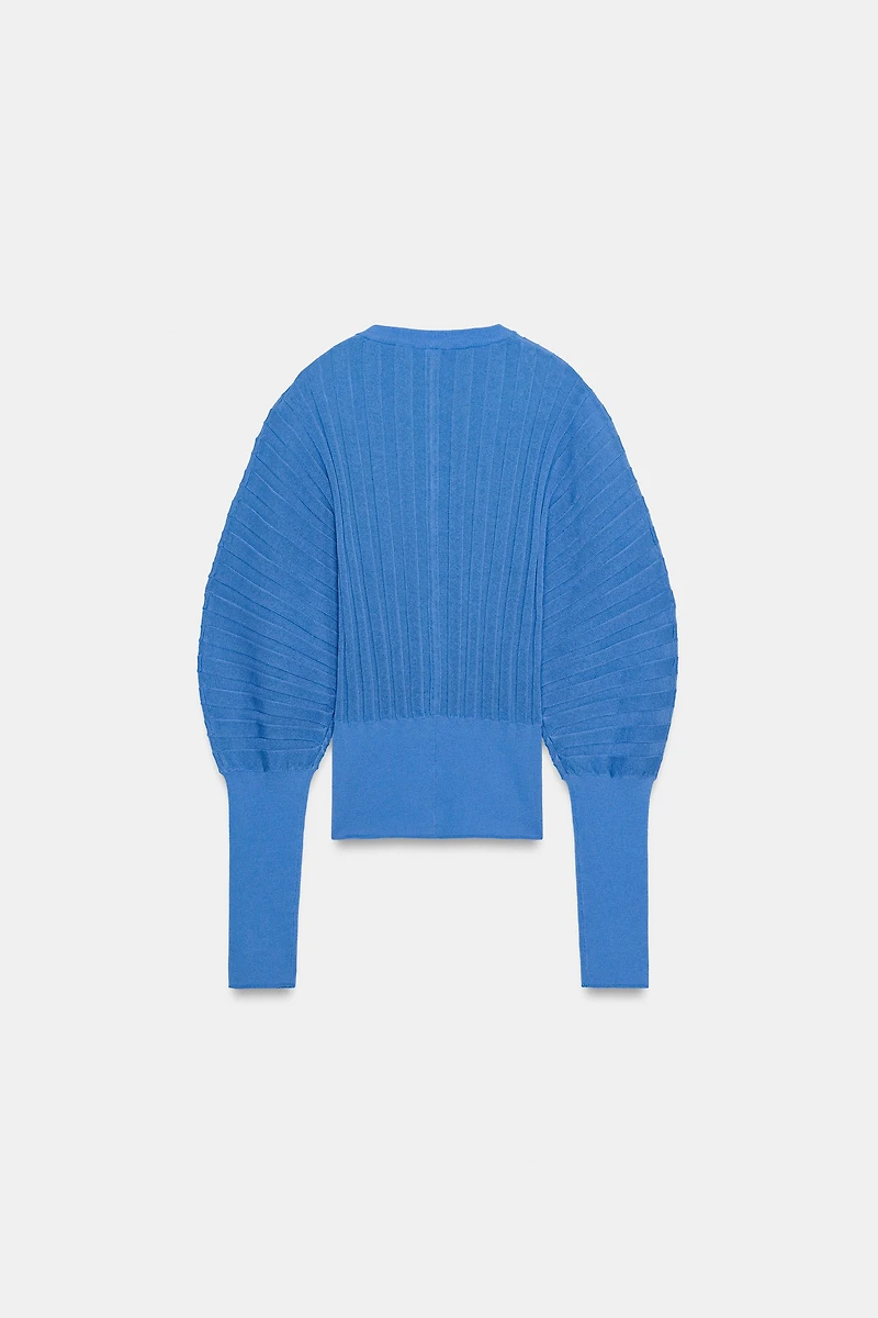 ACCORDION SLEEVE CARDIGAN