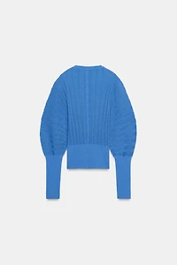 ACCORDION SLEEVE CARDIGAN
