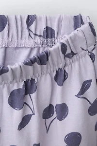 CHERRY T-SHIRT AND BLOOMERS SET