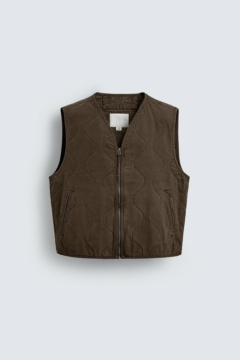 STITCHED PUFFER VEST