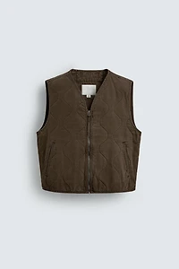 STITCHED PUFFER VEST