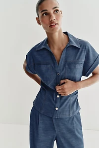 CHEMISE CINTRÉE DRAPÉE