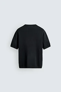 LIGHTWEIGHT COTTON KNIT T-SHIRT