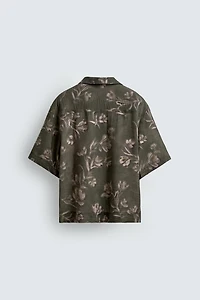 RELAXED FIT FLORAL PRINT SHIRT