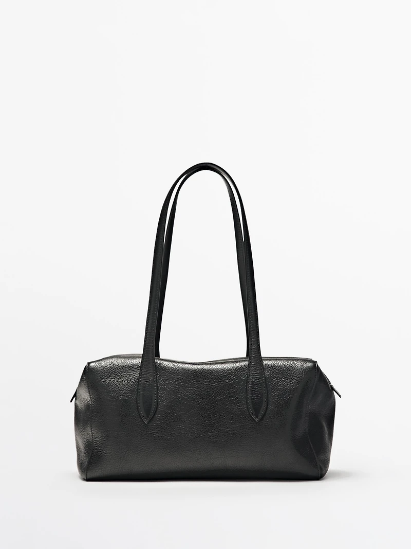 Nappa leather west satchel bag