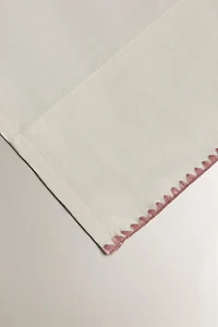 DRAP DE DESSUS ENFANT COTON POINT COQUILLE