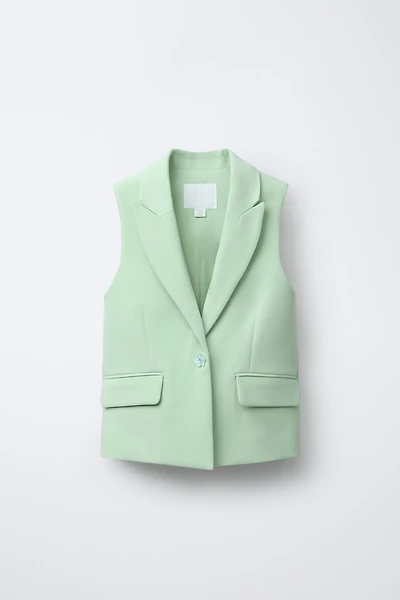 JEWEL BUTTON LONG VEST