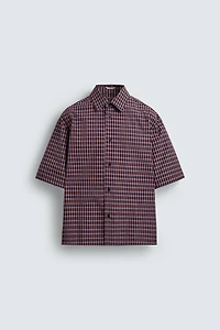 EMBROIDERED PLAID SHIRT