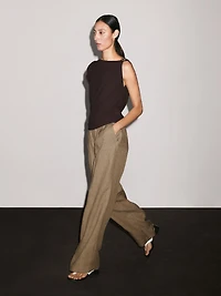 Pantalon fluide 100 % lin