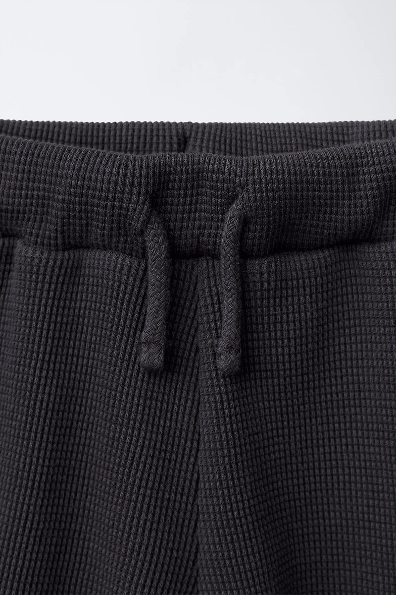 ENSEMBLE JOGGING POLO ET BERMUDA WAFFLE