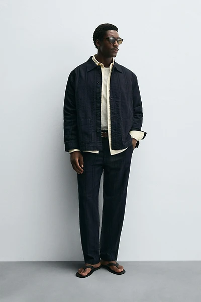 JACQUARD STRIPED PANTS