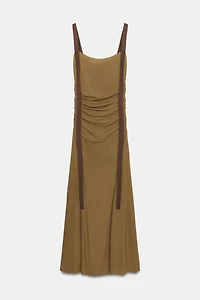 ROBE DRAPÉE EN GEORGETTE