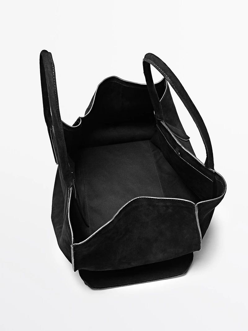 Maxi XL suede leather bag - LIMITED
