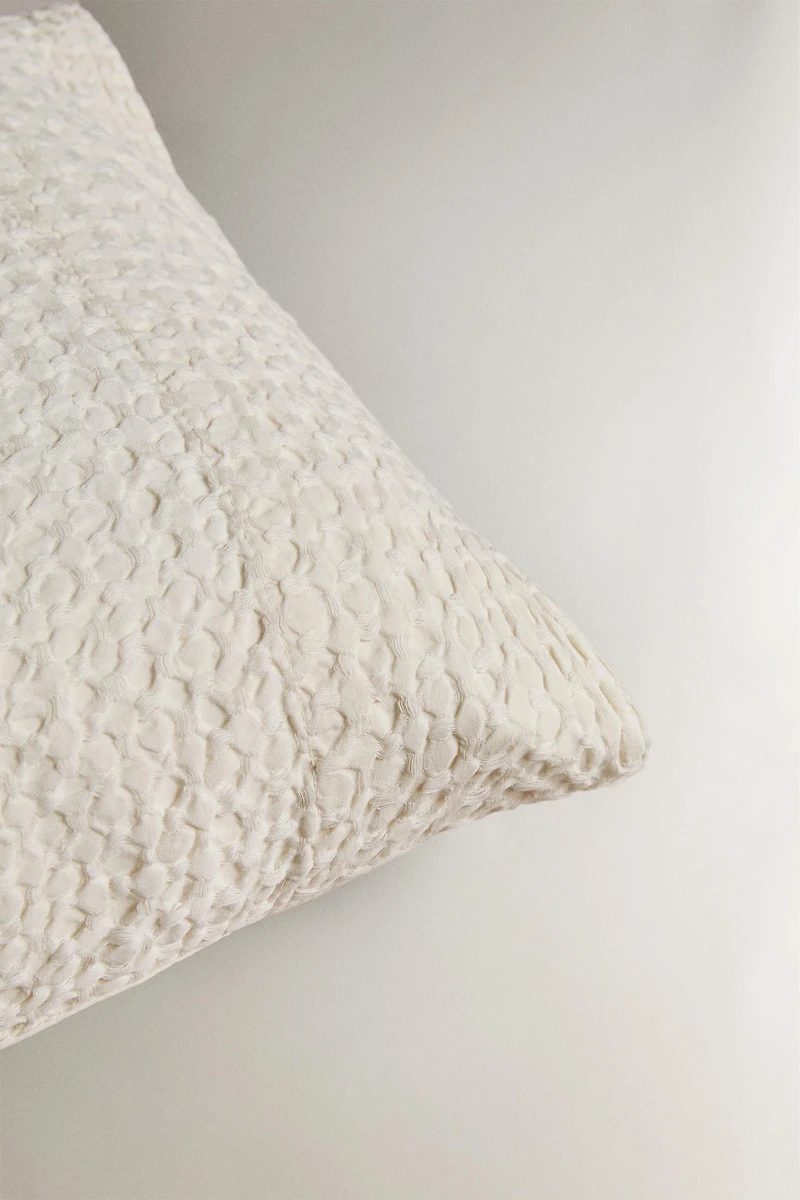 WAFFLE-KNIT PILLOWCASE