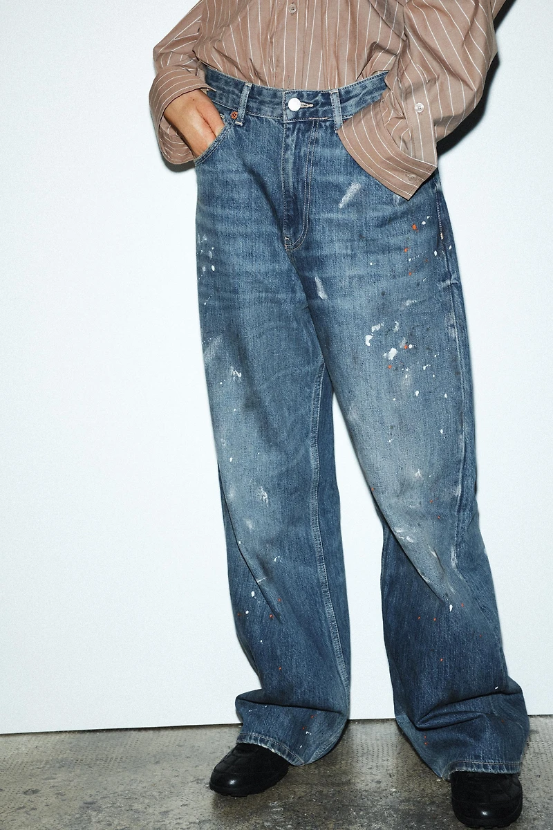 TRF LOOSE OVERSIZE HIGH WAIST JEANS