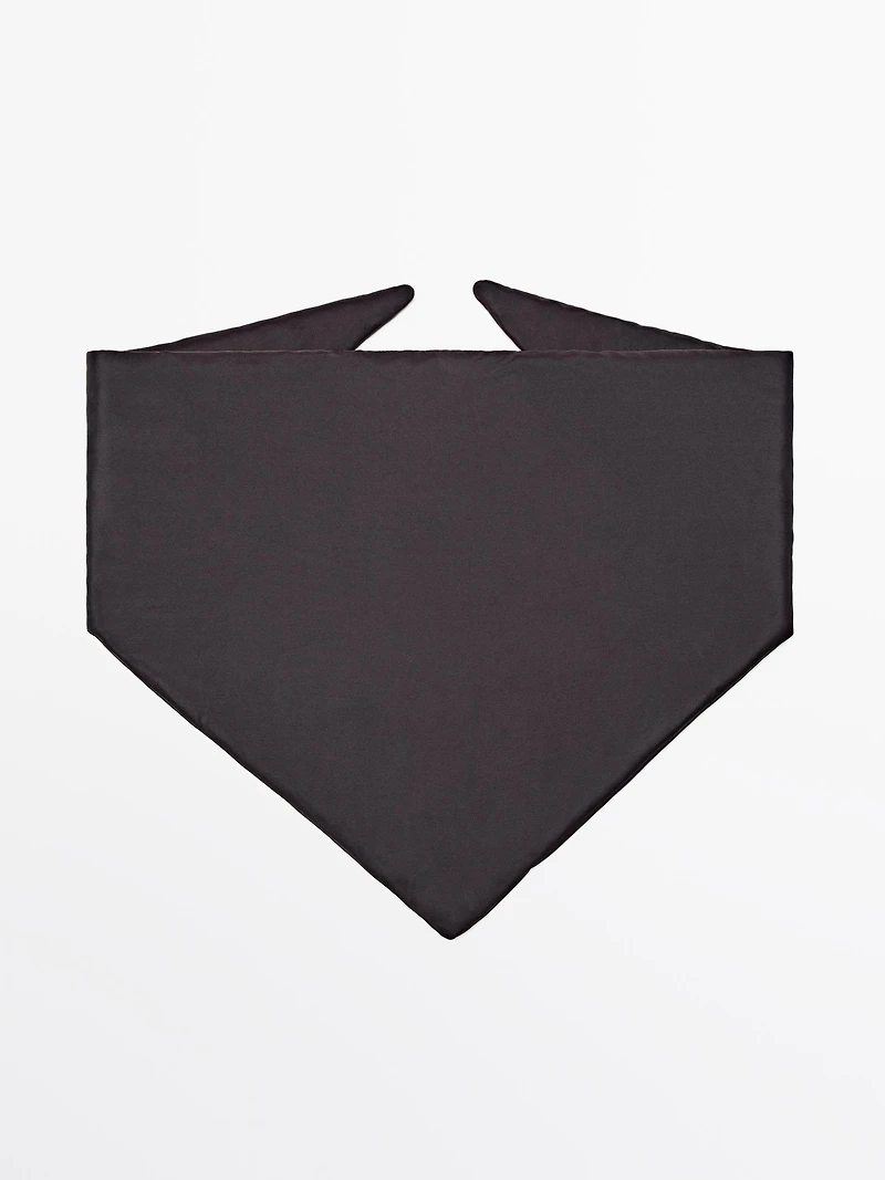 Quilted 100% silk bandana