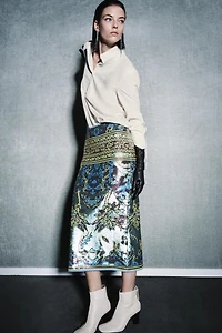 100% SILK BIB SHIRT ZW COLLECTION LIMITED EDITION