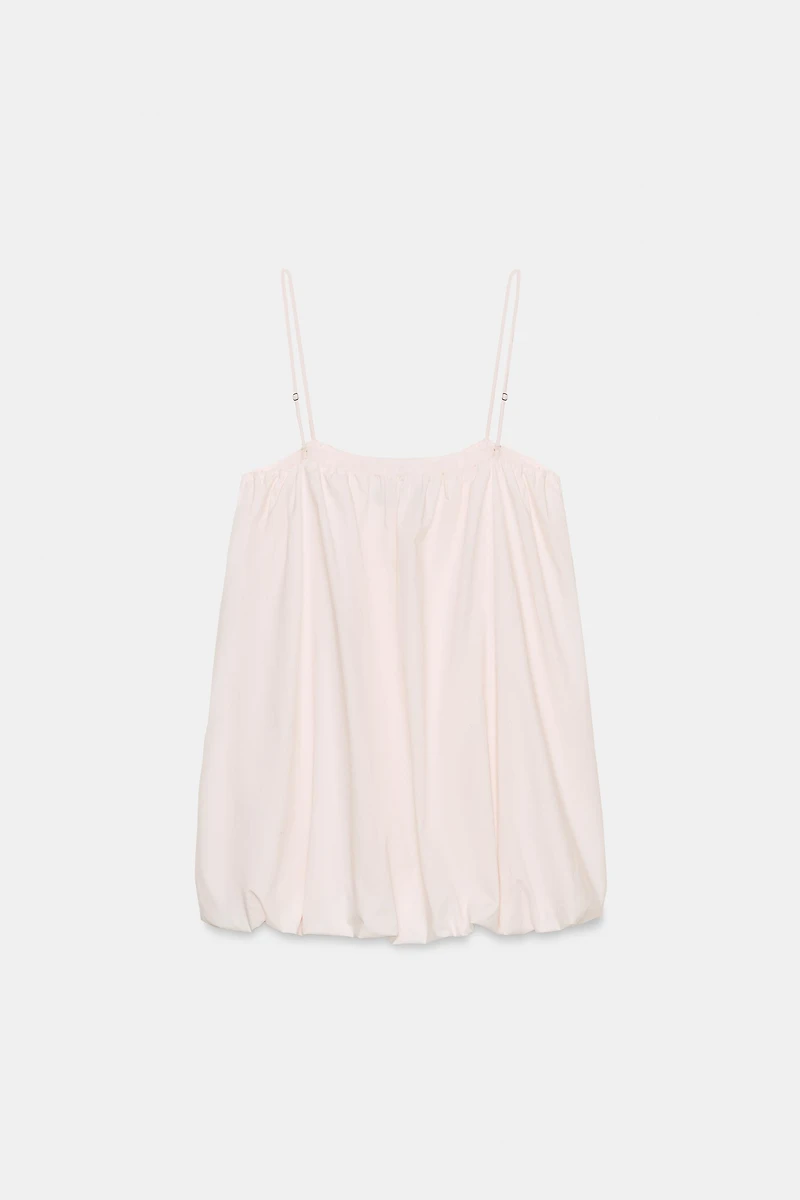 NYLON BALLOON MINI DRESS