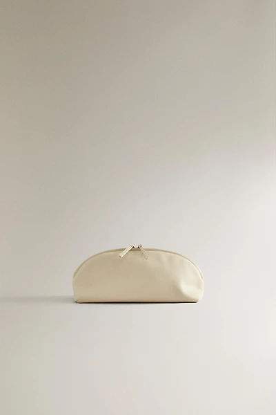 TROUSSE DE TOILETTE CUIR DEMI-LUNE