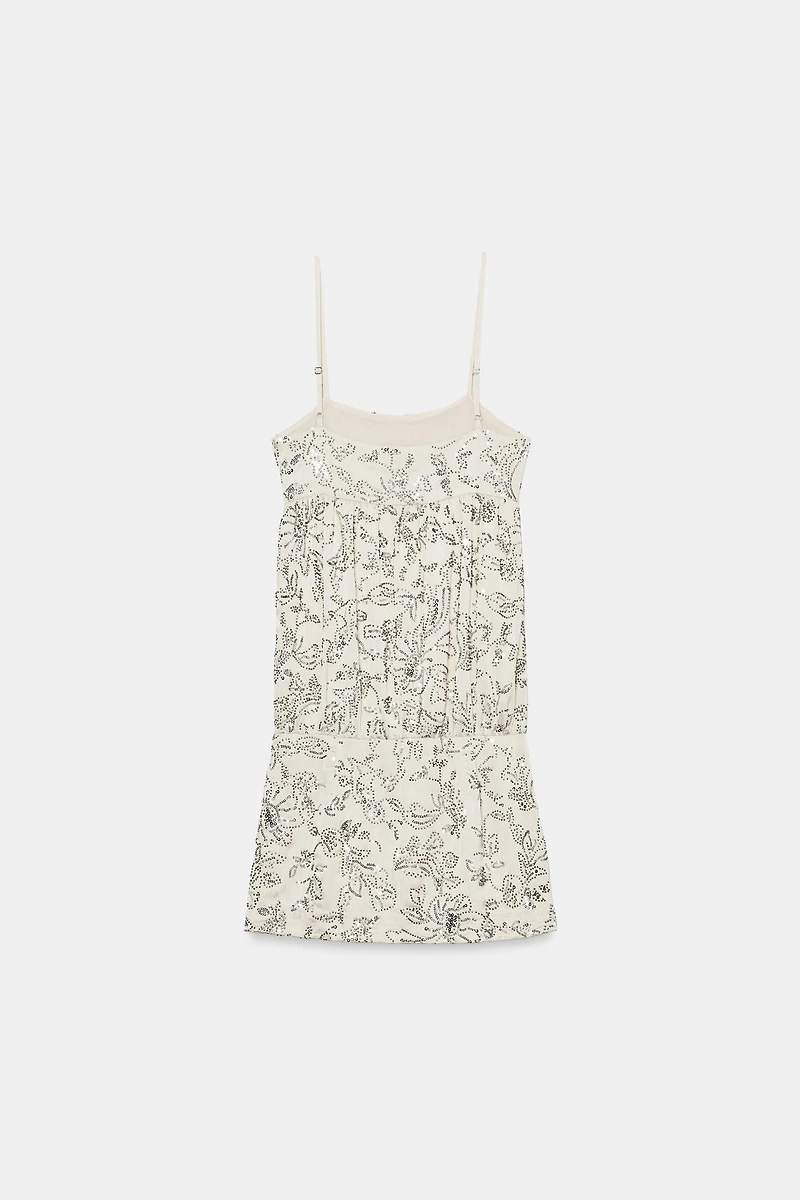 BEADED MINI DRESS