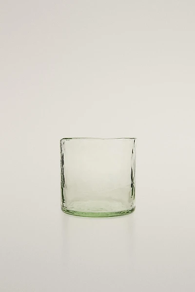 HAMMERED GLASS TUMBLER