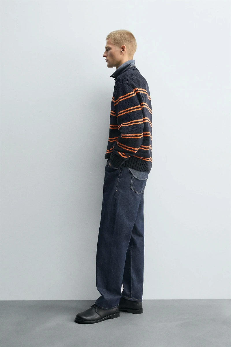 JACQUARD STRIPE SWEATER