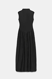 LONG TULLE COMBINATION DRESS