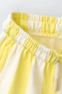 STRIPED PLUSH SHORTS