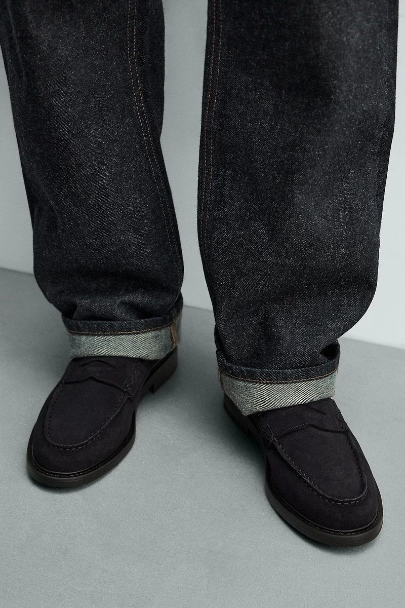 LEATHER PENNY LOAFERS