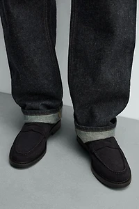 LEATHER PENNY LOAFERS
