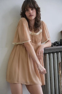 CONTRAST LACE COMBINATION DRESS