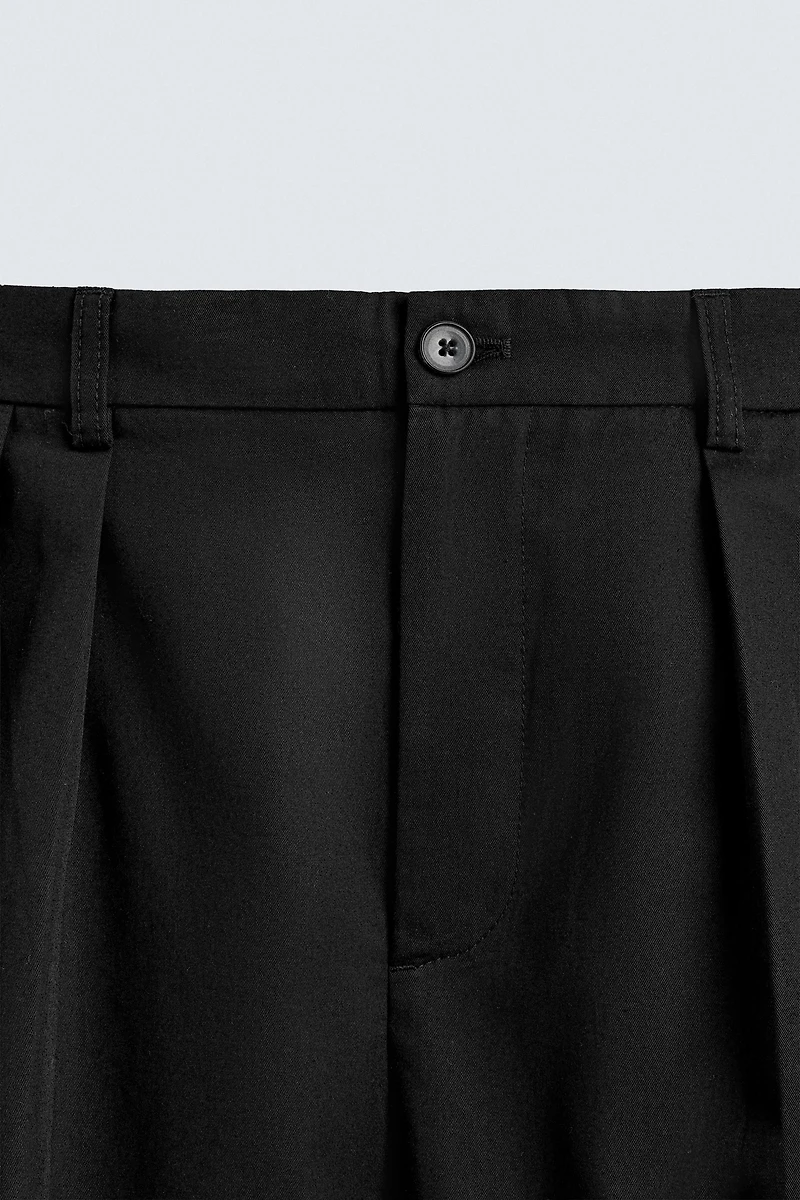 PANTALON COUPE LARGE PLIS