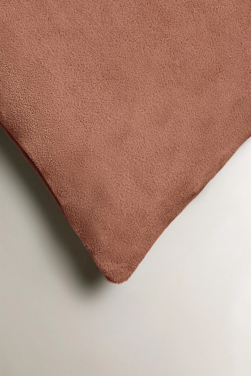 FAUX FUR THROW PILLOW COVER