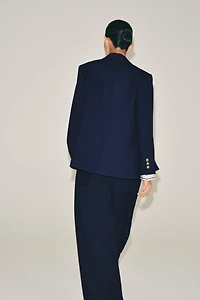 ZW COLLECTION WIDE-LEG PLEATED TROUSERS