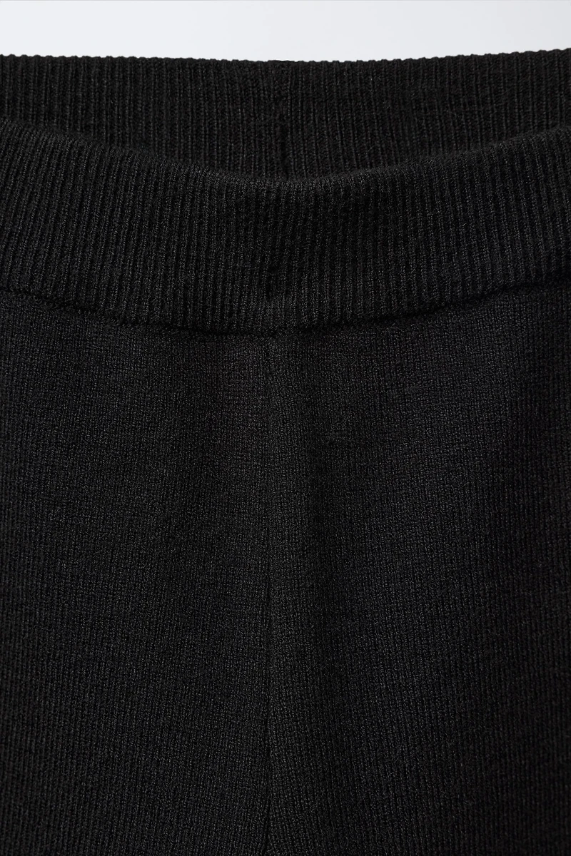 HEART STRAIGHT LEG KNIT PANTS