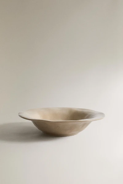 IRREGULAR STONEWARE SOUP PLATE