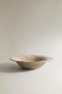 IRREGULAR STONEWARE SOUP PLATE