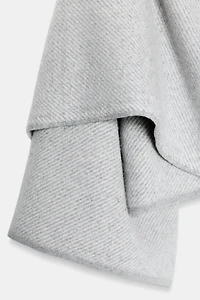 MANTEAU CAPE 100% LAINE ÉCHARPE