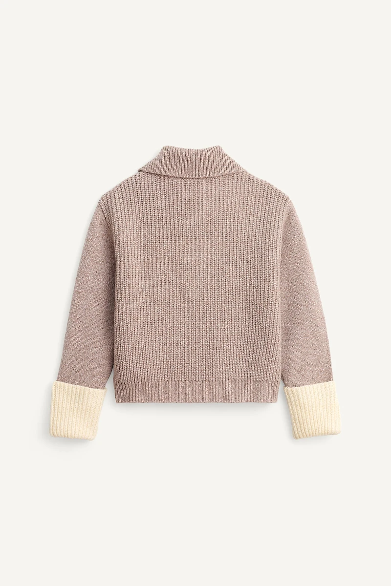 WOOL BUTTON-NECK SWEATER LIMITED EDITION